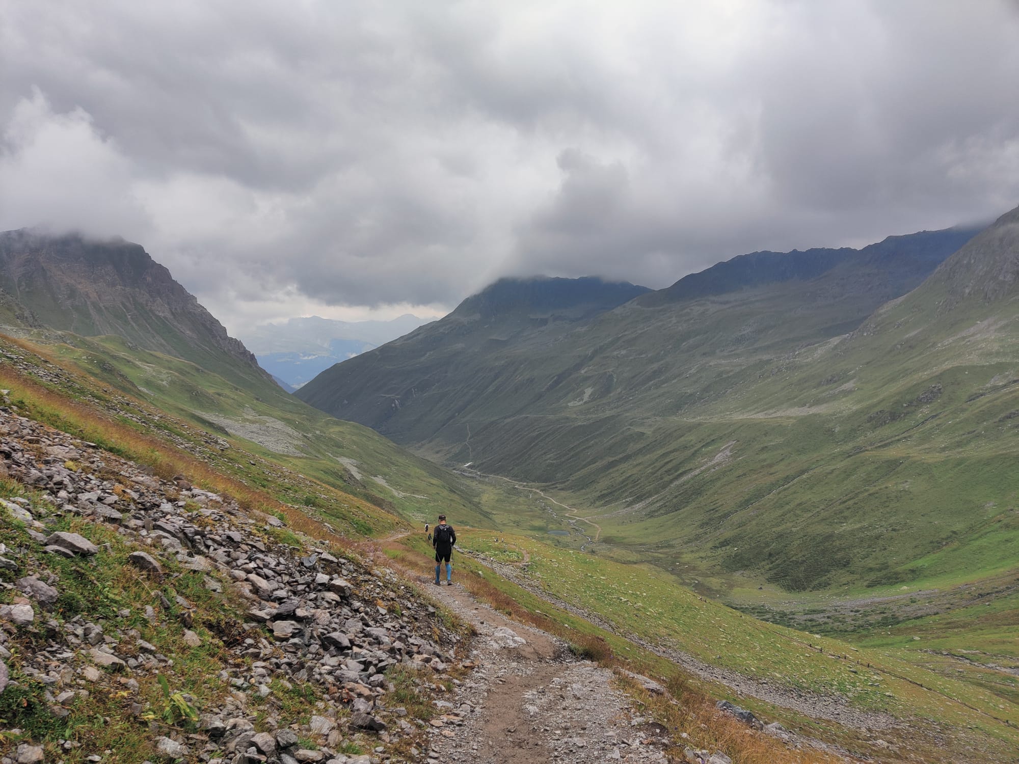 Abstieg vom Sertigpass